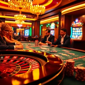 Experience the thrill of gambling at MB66 with a stunning casino roulette and poker scene.