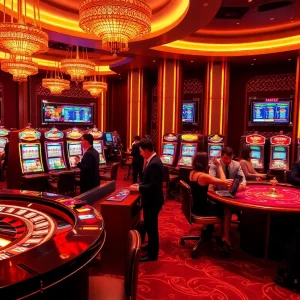 Experience thrilling gameplay at https://jun88pl.com/ with engaging casino tables and vibrant slot machines.