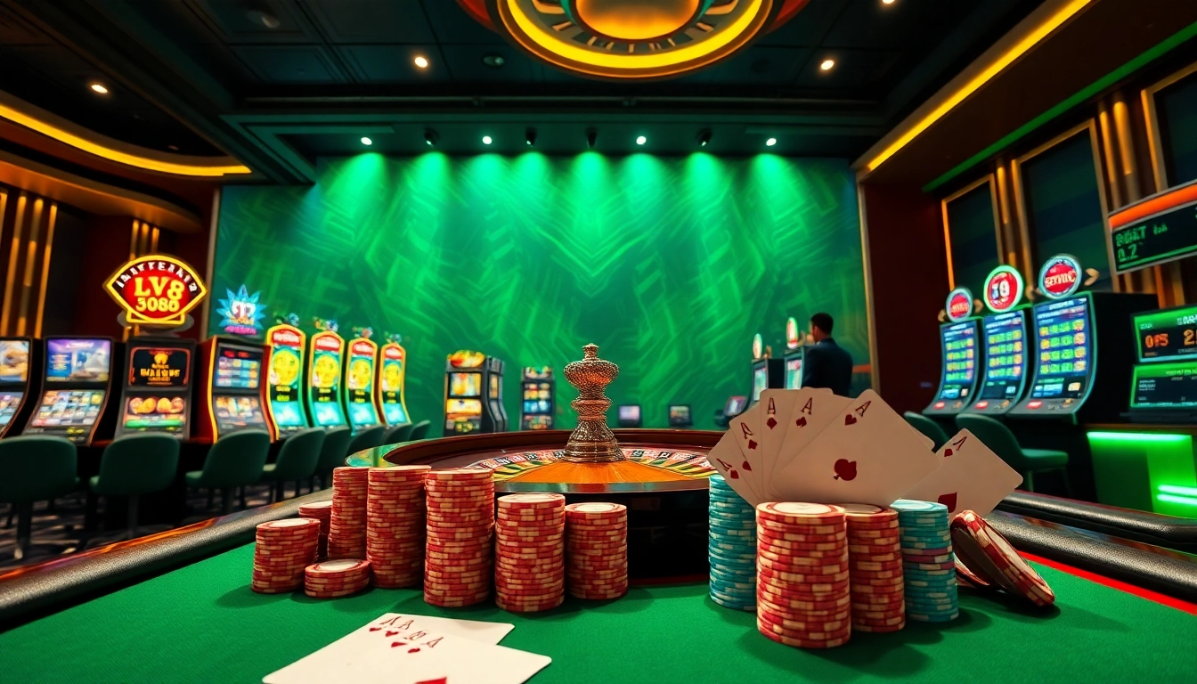 Experience thrilling gaming at LV88 with roulette, slot machines, and live dealer action.