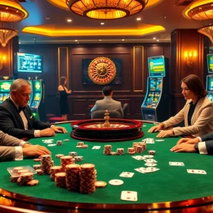 Experience the thrill of poker at CM88 with vibrant table settings and high-stakes excitement.