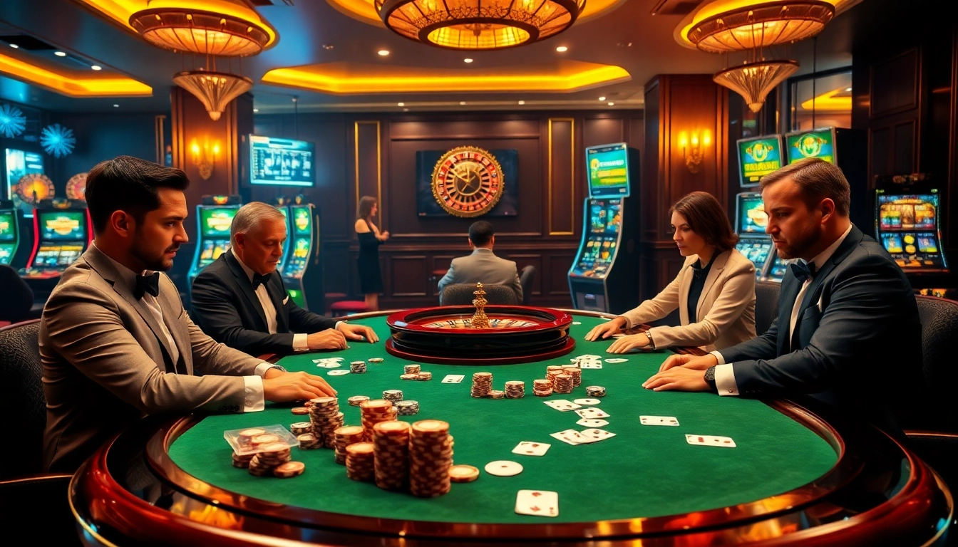 Experience the thrill of poker at CM88 with vibrant table settings and high-stakes excitement.