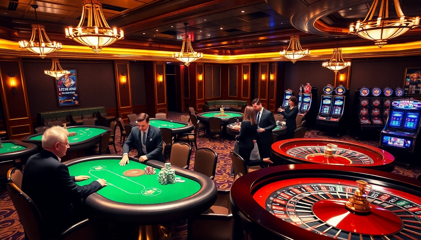 Experience the thrill of online gambling at https://777vip.dev/ with an exciting casino scene filled with vibrant gaming elements.