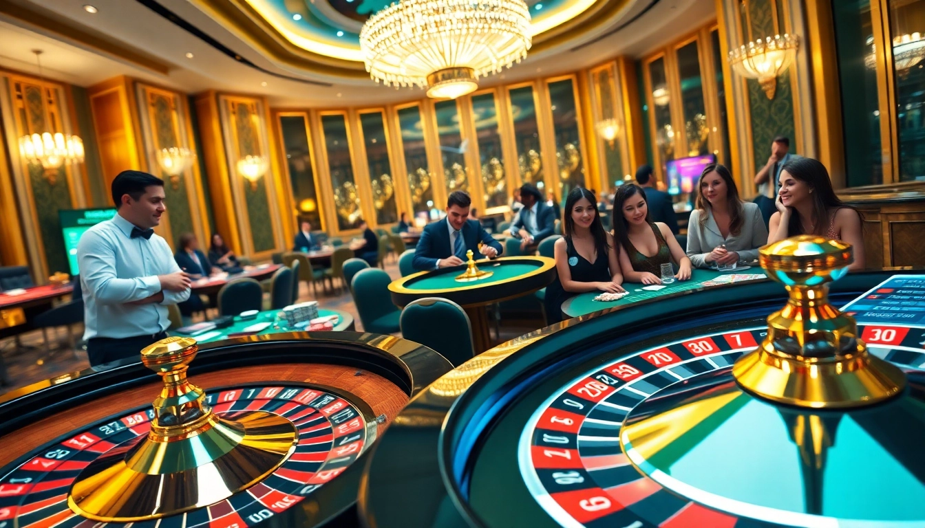 S8 casino experience showcasing vibrant poker games and roulette excitement.