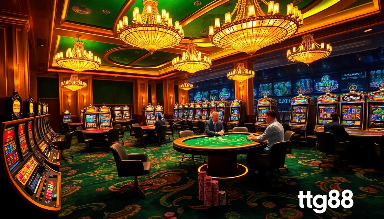 Experience luxury at tg88 casino with thrilling poker action and vibrant slot machines.