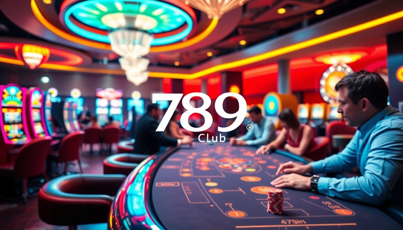 Players enjoying high-stakes gaming at 789 club casino, highlighting excitement and luxury.