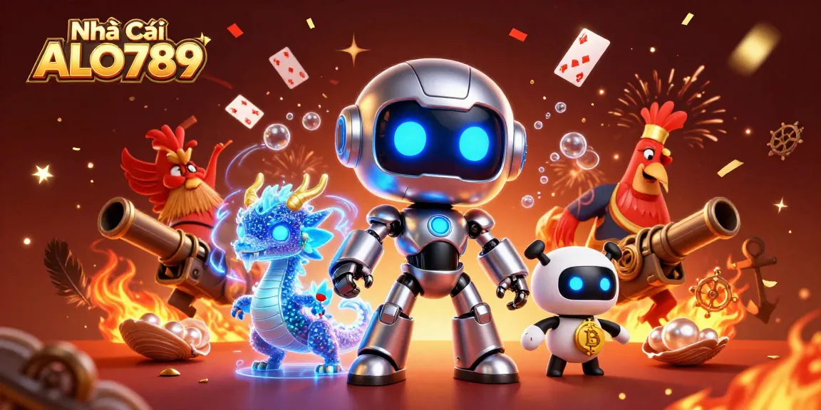 Engage in the thrilling action of Nhà Cái ALO789 cockfighting with 3D characters and dynamic game elements.