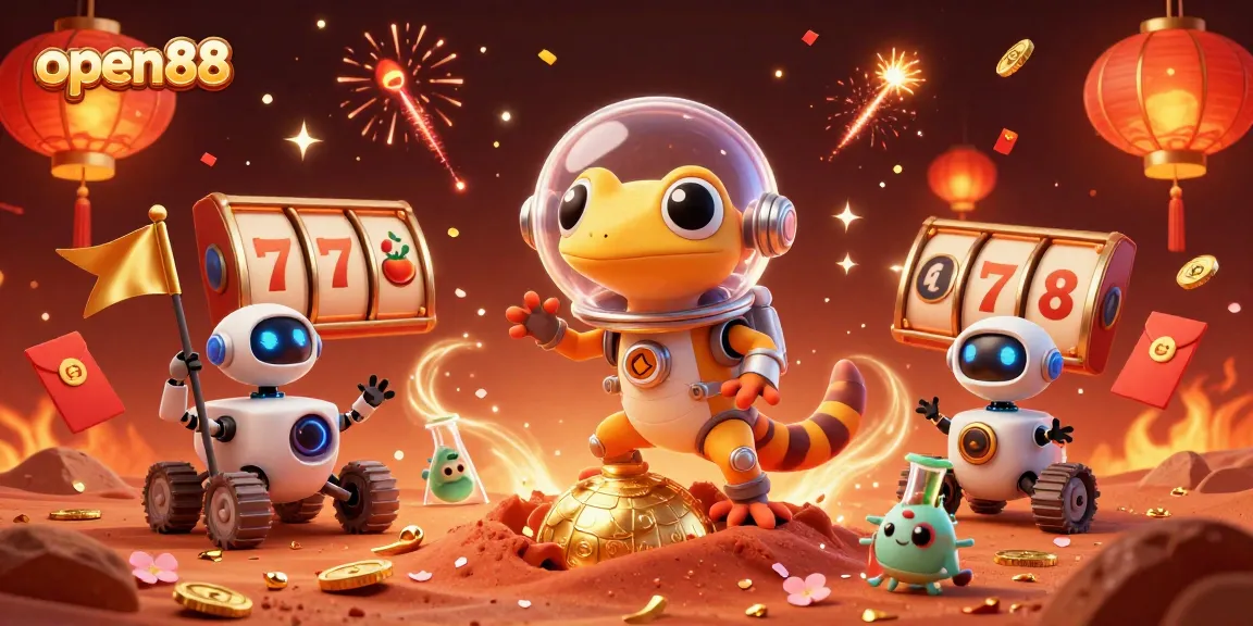 Experience excitement and winnings at open88 with a vibrant 3D casino scene.