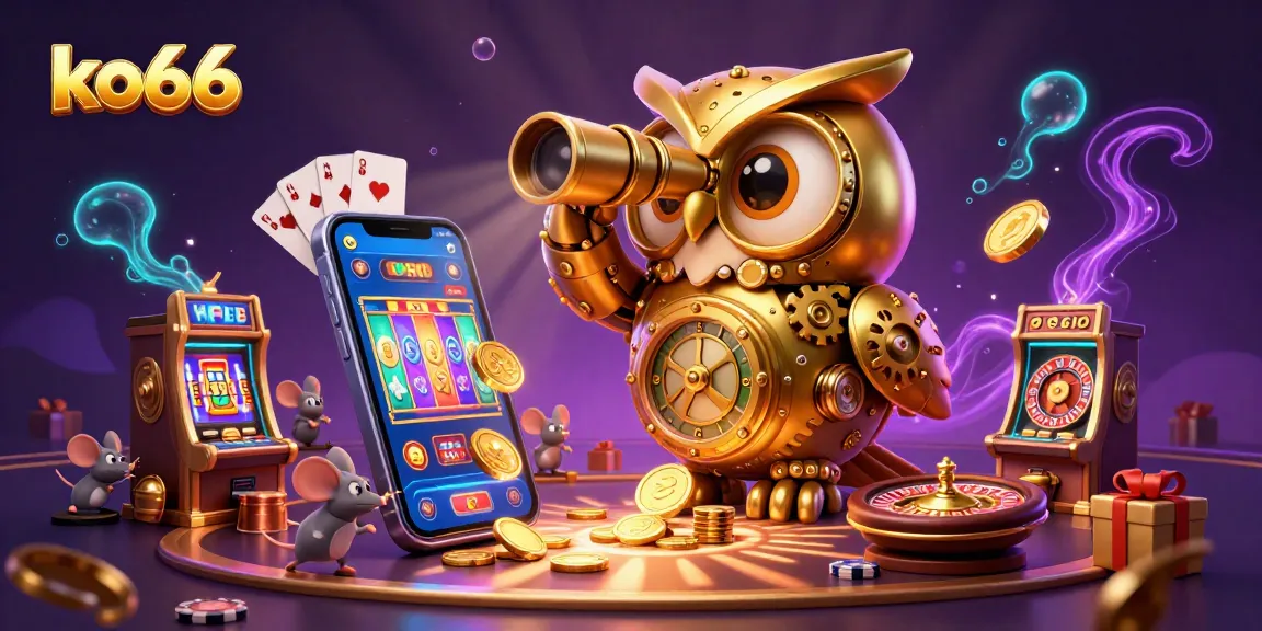 Experience the thrilling world of ko66 with a vibrant 3D casino illustration showcasing dynamic gameplay and excitement.