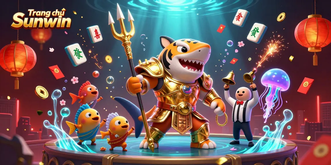 Experience thrilling games at Trang chủ Sunwin featuring vibrant 3D casino illustrations and dynamic action.
